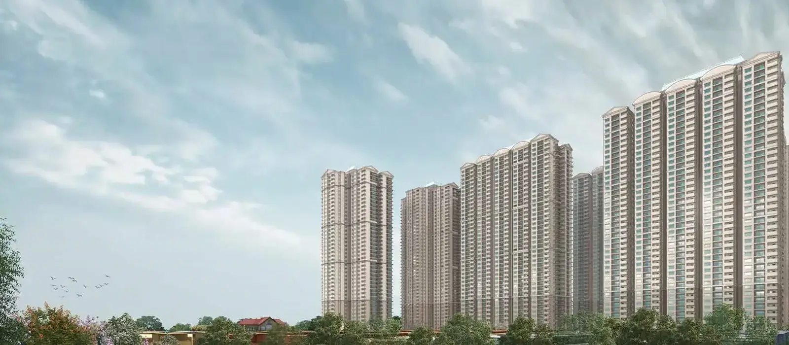 Prestige Velimela high-rise towers elevation view